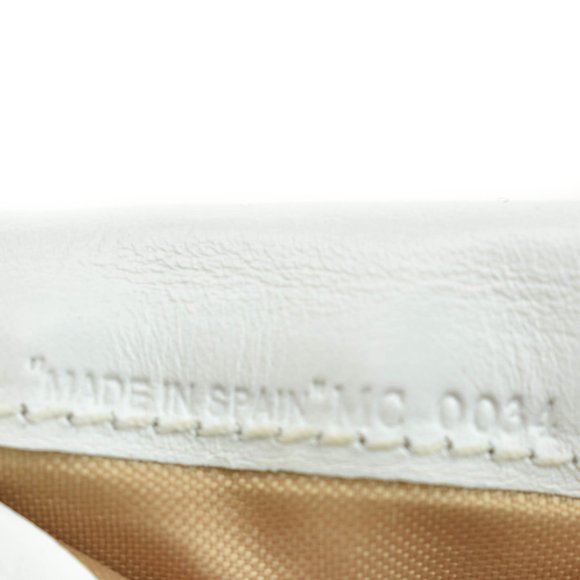 Auth DIOR "Oblique": Metallic Gold & White Leather Logo Medium Wallet (m… - Picture 9 of 10